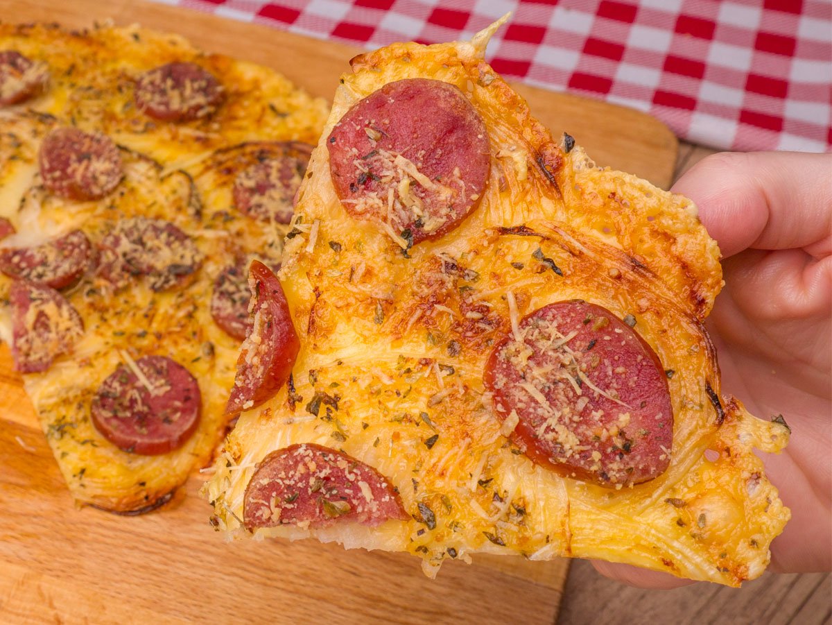 Foto da receita Como fazer Pizza de Anéis de Cebola