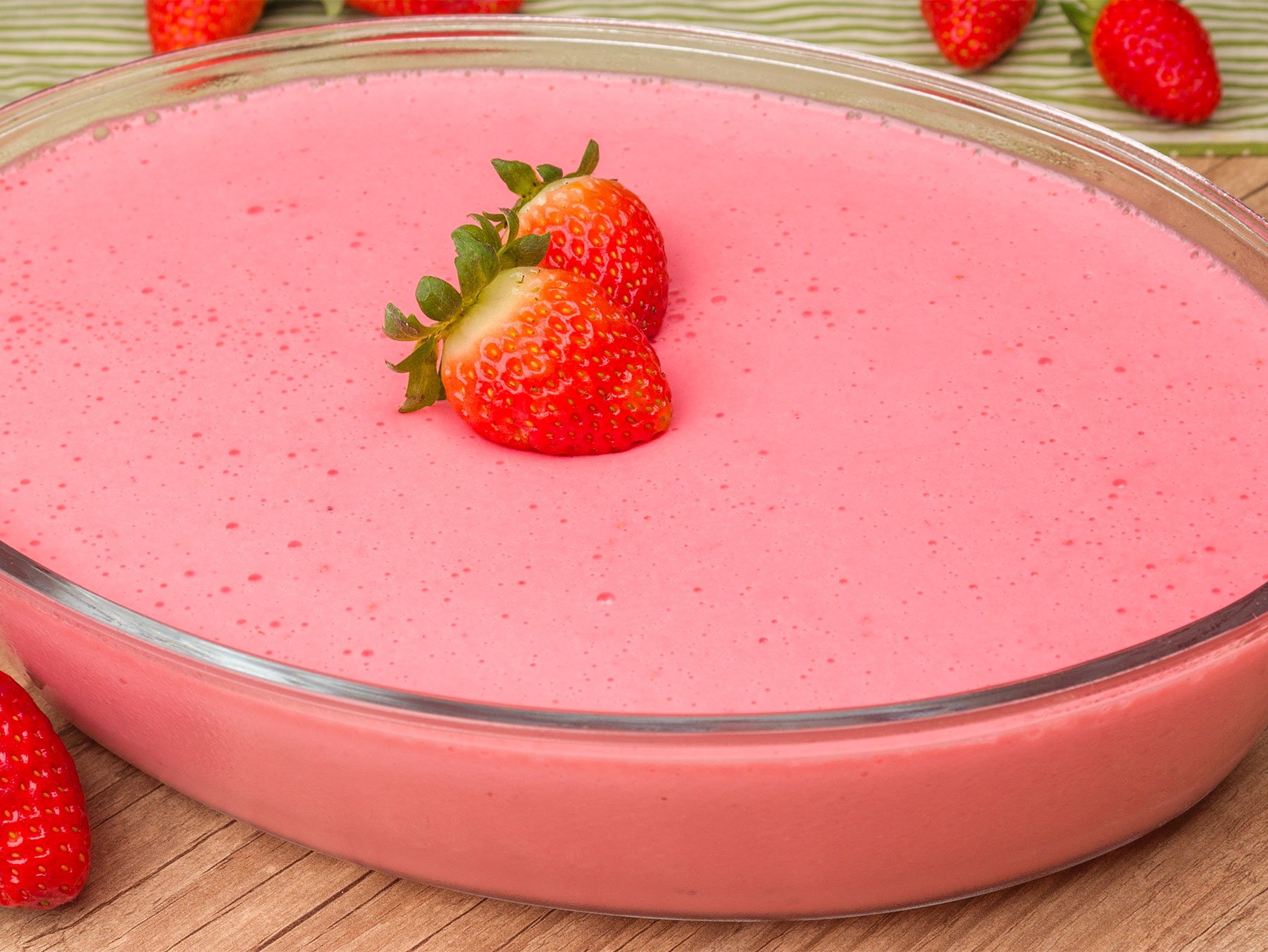 Como fazer Espuma Rosada Sobremesa de Liquidificador