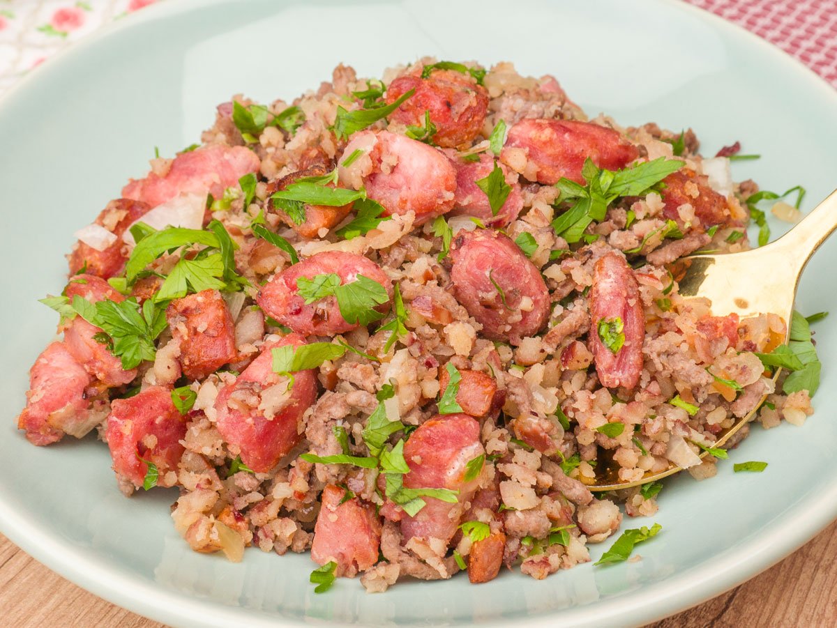 Foto da receita Como fazer Paçoca de Pinhão